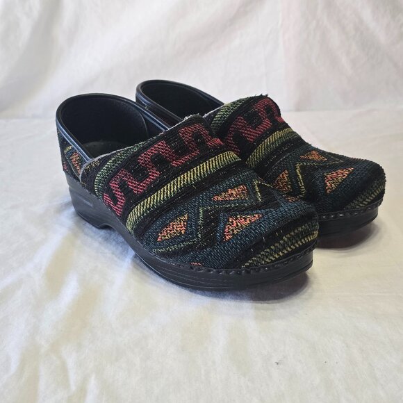 Dansko Women's Professional Clog Aztec Southwestern Comfort Shoes Size 39 8.5 US - Picture 1 of 16